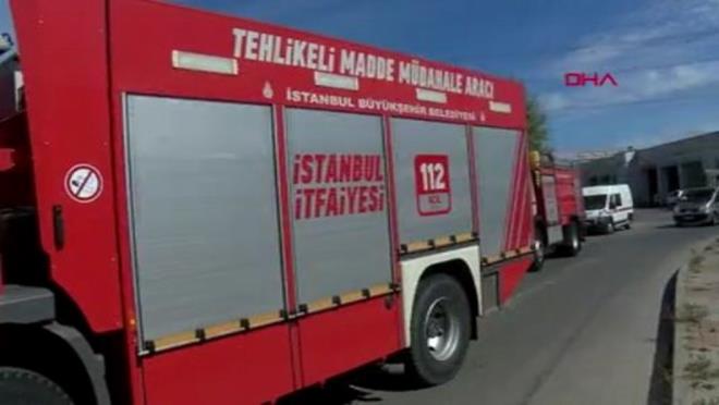 Kimyasal maddeden rnekler alan ekipler olayla ilgili inceleme balatt.