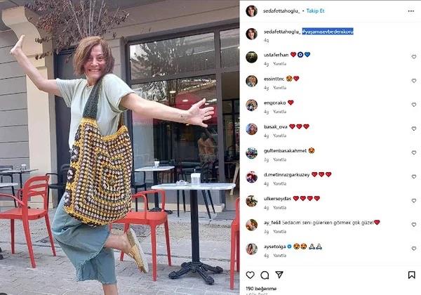 lmeden nce dikkat eken paylam<br>    44 yandaki oyuncunun 24 Eyll pazar gn yapt paylamn altna, 'Yaam sev bedeni koru' notu dikkat ekti.