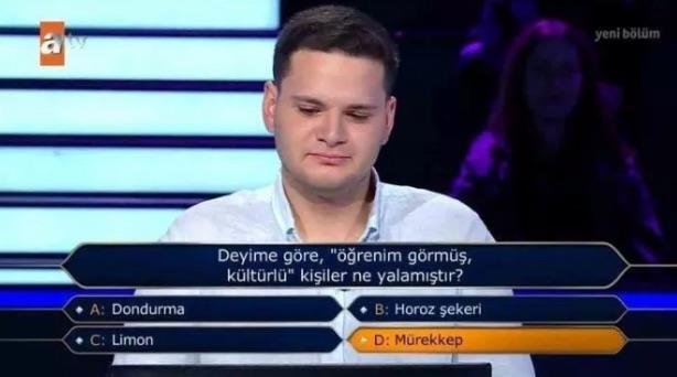 TE 1 MLYONLUK SORU: <p>"1861-1865 arasndaki Amerikan  Sava srasnda hangisi aka klelik kart Kuzey'i desteklemi ve klelik yanls Gney konfederasyonuna ambargo uygulamtr?" <br>A: FRANSA <br>B: OSMANLI DEVLET <br>C: AVUSTURYA-MACARSTAN <br>D: BRLEK KRALLIK