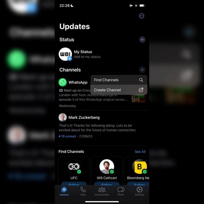IOS CHAZLARDA MEVCUT    WhatsApp, App Store'da yaynlanan son gncellemeyle beraber imdilik sadece iOS cihaz kullanclarnn kanal oluturmasna olanak tanyor.