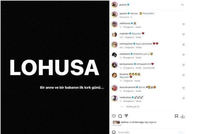 zay, Instagram hesabndan yapt paylamda , kendi deneyimlerinden de kesitlerin olduu filminin adnn "Lohusa" olduunu duyurdu.
