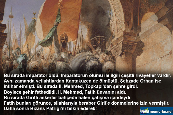 29 Mays 1453 stanbul'un fethi...
