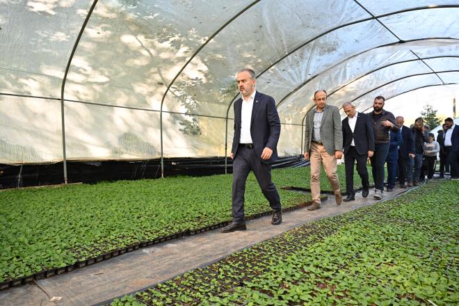 ifti retiyor, Bursa kazanyor<br>  Bursa Bykehir Belediye Bakan Alinur Akta, beraberindeki Bursa Milletvekili Mustafa Yavuz, Keles Belediye Bakan Mehmet Keskin ve Pnarck Ss Bitkileri retim Kooperatifi Bakan Mehmet Sakarya ile birlikte Ss Bitkileri retim Tesislerini gezdi. Da yresinin tarm-hayvanclk ve krsal turizmle alakal nemli potansiyeli olduunu belirten Bakan Akta, bu potansiyeli gelitirmek adna eitli uygulamalar gerekletirdikleri syledi. Klasik belediyeciliin yan sra ehrin ekonomisine dokunan almalara da nem verdiklerini kaydeden Bakan Akta, ?Pnarck mahallemizde 2 yldr ok gzel almalar hayata geiyor. te o almalardan biri de Pnarck Ss Bitkileri Kooperatifi. Kooperatifimiz 2021 ylnda kapanmak zereydi. Biz kendileriyle bir araya geldik. Onlara ekonomik kazan salamakla birlikte, begonya, petunya, meneke, kadife, kasmpat gibi mevsimlik iekleri ehir peyzajna kazandryoruz ve onlar burada rettiriyoruz. 2022 ylnda ak ve kapal sera alan olmak zere 12 dnmlk alanda 4 milyon 25 bin iek retimini burada saladk ve iftimize de 10 milyon 151 bin TL gibi bir deme yaptk. 2023 yl yaz sezonunda begonya, petunya ve kadife gibi yaz ieklerini 3 milyon adet burada retip yeil alanlara dikimini gerekletirdik.