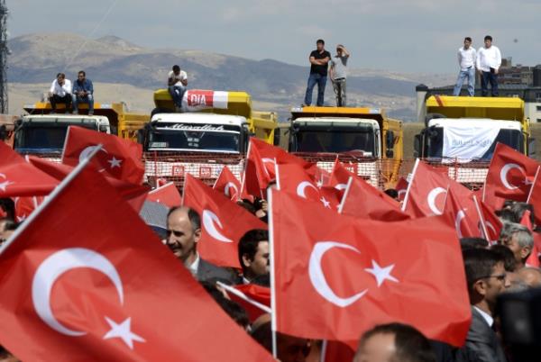 Babakan Erdoan Ankara Bilkent ehir Hastanesi'nin temel atma trenine katld