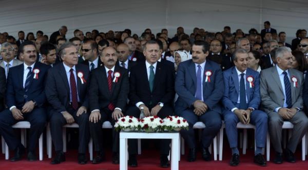 Babakan Erdoan Ankara Bilkent ehir Hastanesi'nin temel atma trenine katld