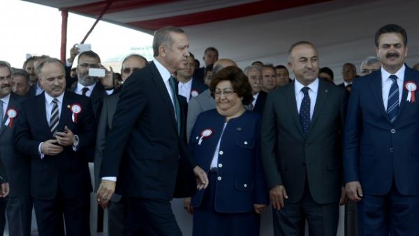 Babakan Erdoan Ankara Bilkent ehir Hastanesi'nin temel atma trenine katld