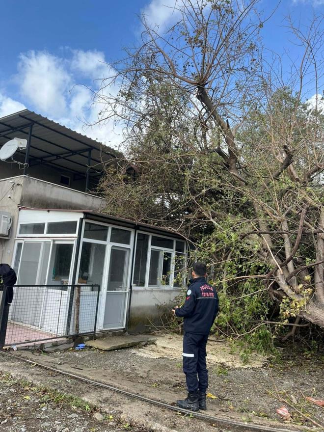 Yetkili kurumlarn blgede hasar tespit almalar sryor.