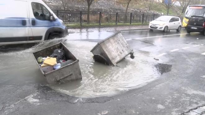 Ya srasnda rgarlar tat ve yollarda kme meydana geldi.