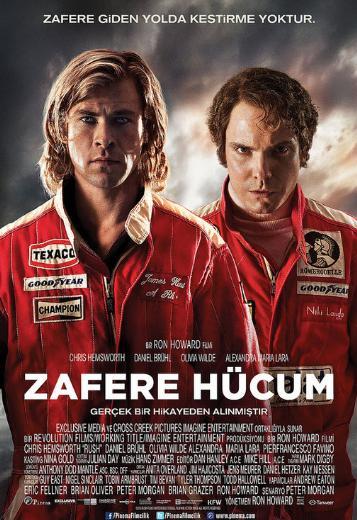 <p><b>ZAFERE HCUM</b></p>    Ynetmenliini Oscar dll Ron Howard'n, senaristliini Peter Morgan'n yapt "Zafere Hcum" filmi, Formula 1 yarlar James Hunt ve Niki Lauda arasndaki rekabeti anlatyor.