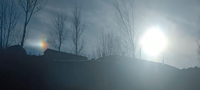 lk kez byle bir olayla karlaan Akkurt, ma ile gnei cep telefonuyla grntledi.