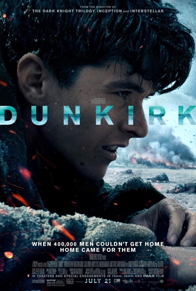 DUNKRK    Dunkirk (2017) ile sava temasndan da geri kalmayan Nolan, kinci Dnya Sava'nda geen filmde ngiliz ve mttefik askerlerinin Dunkirk tahliyesini anlatt.    Film, savan kaosunu ve gerilimini etkileyici bir ekilde yanstarak byk beeni toplad.