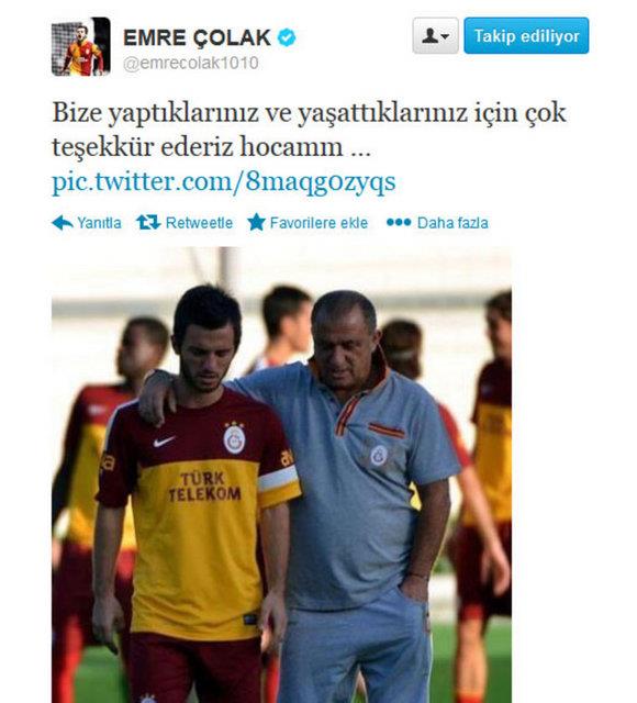 <b>Emre olak:</b> "Bize yaptklarnz ve yaattklarnz iin ok teekkr ederiz hocam..."
