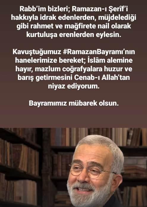 Bahadr Yeniehirliolu bayram mesaj!