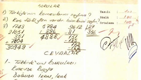 <p>Belgelerde Babakan Erdoan&#8217;n geici ii statsyle alt ETT&#8217;ye &#8216;asalet&#8217; almak iin girdii snav kadna da yer verildi.</p>  <p>Belgeye gre Erdoan&#8217;a  &#8221;5784 +896 = ? 9612/27 = ? ve  Trkiye&#8217;nin komular kimlerdir? &#8220;sorular yneltilmi. Erdoan 3 soruya da doru yant verip 100 tam puan alm.</p><p>Kitapta Babakan Recep Tayyip Erdoan, yan sra 140 nl isim yer ald. Kitapta, ETT&#8217;de alrken ETT Spor Kulb&#8217;nde &#8217;5&#8242; numaral formay giyen Recep Tayyip Erdoan&#8217;n topa vuru teknii ile Alman eski futbol yldz Franz Beckenbauer&#8217;a benzetildii ve &#8216;Beckenbauer Tayyip&#8217; olarak adlandrldna da yer verildi.</p>