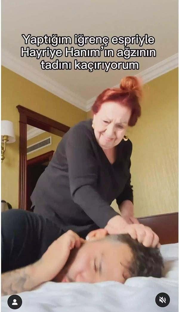 Elenceli videolarnn yan sra martlarla ektii videolarla tannan fenomen Ogn Aliba, oyuncu Gven Hokna ile bir araya geldi.    Yaprak Dkm'ndeki rol ile yllardr gndemden dmeyen Hokna ile, dizideki bir sahneyi canlandrdlar.