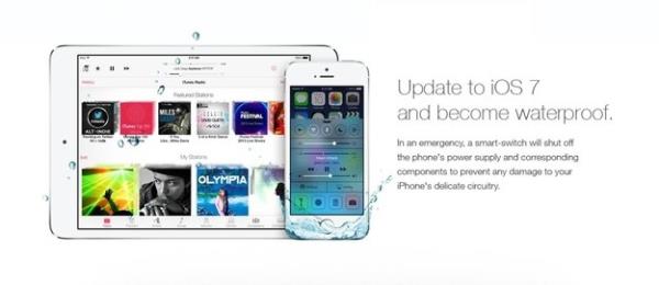 Sahte iOS7 reklam ortal kartrd