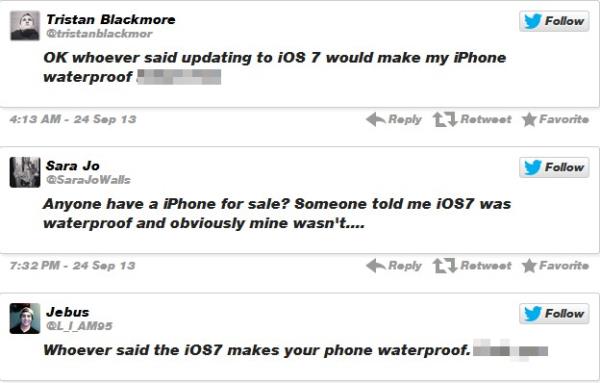 Telefonlar bozulduunda, fkeli Apple kullanclar kendilerini kandran reklama Twitter'dan tepki gsterdi.