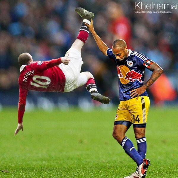 Thierry Henry, yapt gol sevinciyle bir anda twitter'a damga vurdu.