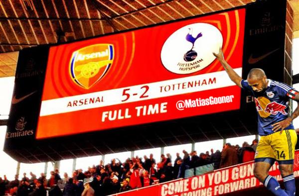 Thierry Henry, yapt gol sevinciyle bir anda twitter'a damga vurdu.