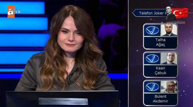 Soruyu uzun uzun dnen ve "Stajer", "Parakende", "ofben", "Antreman" klar arasnda kararsz kalan yarmac, joker haklarn kullanmaya karar verdi.