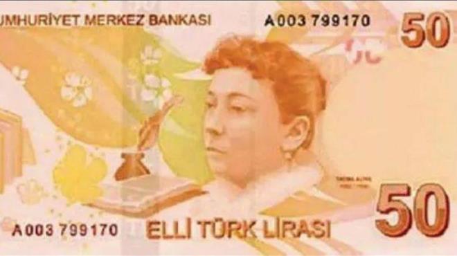 Trk edebiyatnn ilk kadn romancs Fatma Aliye Topuz'un portresi, 2009'dan bu yana elli liralk banknotlarn arka yznde yer alyor.