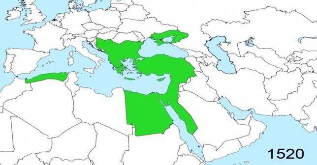 6 milyon 557 bin metre kareye kararak  misli artrd gibi, halifelikte Abbasi soyundan Osmanl soyuna gemiti.