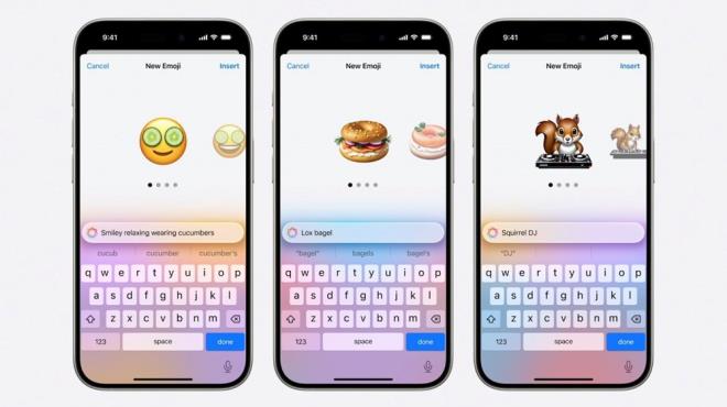 GENMOJ ZELL    Apple Intelligence, mesajlarda dorudan klavyede oluturulabilen Genmoji, yapay zeka tarafndan oluturulan emoji de dahil olmak zere grnt oluturma yeteneklerine sahip olacak.    eitli uygulamalara entegre edilen Image Playground adl yeni bir zellik daha var. Bu uygulama, verdiiniz metin aklamalarna gre grntler oluturmanza olanak tanyor. Bu, getiimiz birka ay iinde Microsoft ve dierlerinden grdklerimizle ayn seviyede.