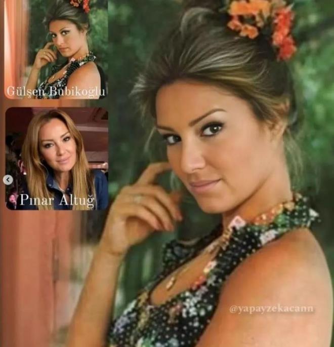 te, Pnar Altu ve yapay zeka ile Yeilam oyuncularna benzetilen dier nller...