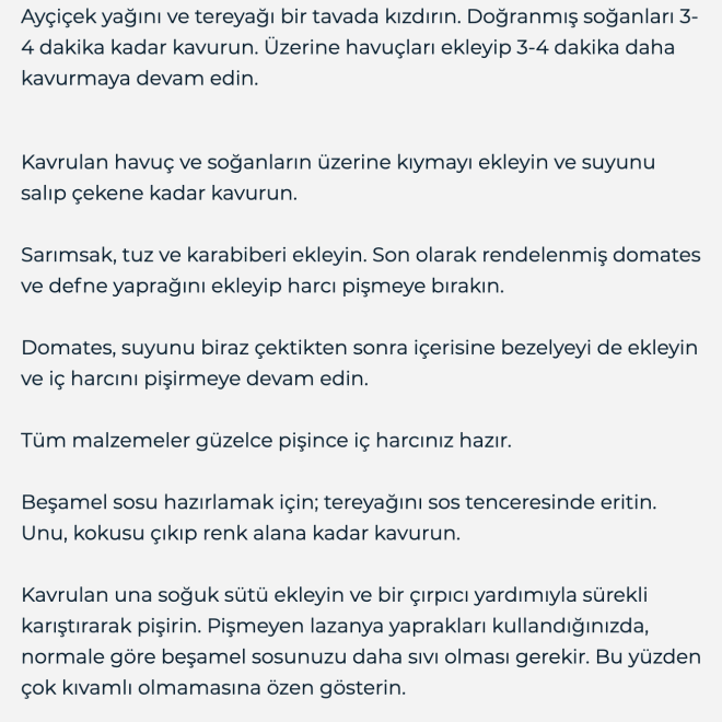 LAZANYA NASIL YAPILIR?