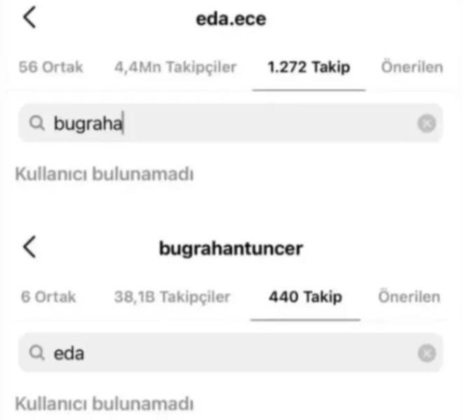 EDA ECE E�� BU�RAHAN TUNCER'� TAK�PTEN �IKTI<p>    G�zel oyuncu Ece, e�i Tuncer'i sosyal medyada takip etmeyi b�rakt�. Bir s�redir ekranlardan uzak olan Ece'nin hamlesi sosyal medyada "Evlili�ine nazar de�di" yorumlar�n� beraberinde getirdi. Eda Ece ile Bu�rahan Tuncer'den konuya ili�kin a��klama gelmedi.