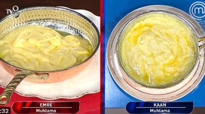 MUHLAMA MI? KUYMAK MI?  <p>  MasterChef'i ikiye blen yemek! Muhlama m? Kuymak m? Mehmet ef "Abi biz bile ieride tam bir saat tarttk. Tartmal bir yemek. Bana gre iki yemek arasnda herhangi bir fark yok. erde biz konuurken bu tartmann sonuna varamadk. Sonra gittik bu iin uzmann aradk. Uzmann bile kafas kark hala" dedi.