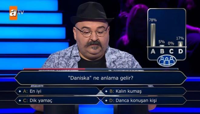 4. soruda seyirciye sorma ve 6. soruda telefonla joker hakkn kulland.