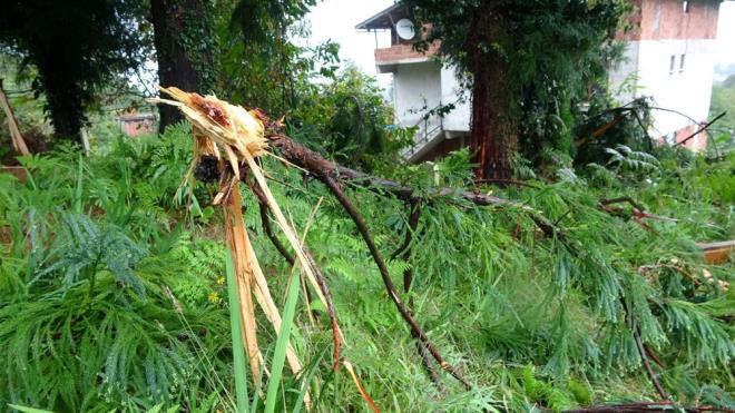 Yldrmn ok iddetli patlamayla dtn syleyen ev sahibi Ahmet zsar, "Evin iine sanki bomba dt sandk."  dedi.