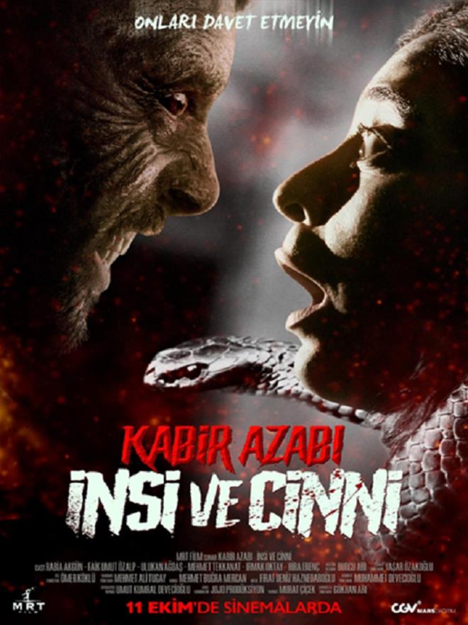 KABR AZABI: NS VE CNN    Gkhan Ar'nn ektii, Mehmet Tekkanat, Rabia Akgn ve Faik Umut zalp'in rol ald "Kabir Azab: nsi ve Cinni", korku filmi sevenleri sinema salonlarna ekmeyi hedefliyor.
