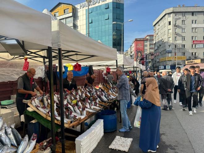Balk Oktay Ertrk, "Mezgit normal fiyat 150 lira. stavrit 100 lira. stavritte biraz fazlalk var. Yine bolluk var. Zonguldak halkna bedava balk yedireceiz. 1-2 gn daha idare etsinler ucuz balk yiyecekler.