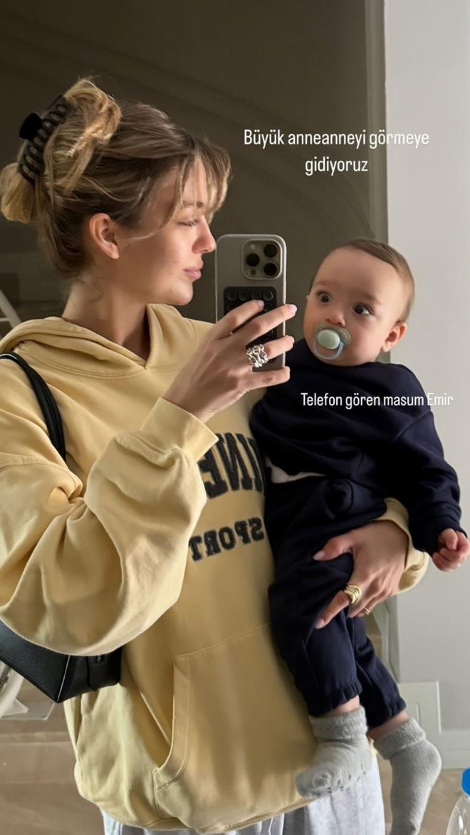 "BYKANNEY GRMEYE GDYORUZ"    Ardndan Emir ile selfie eken nl isim, "Bykanneyi grmeye gidiyoruz" ifadelerini kulland.