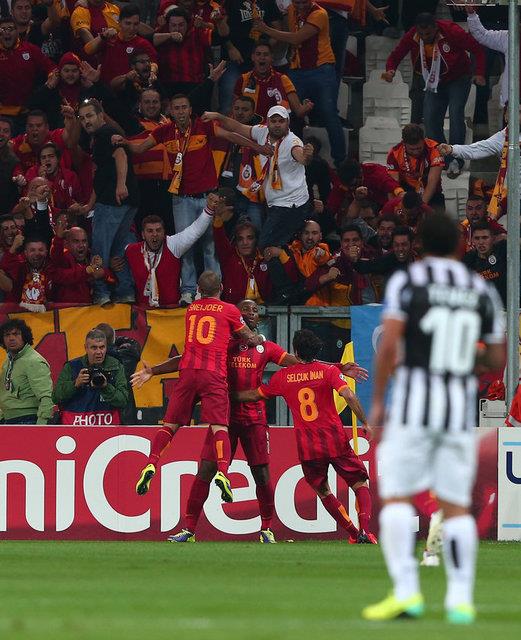 2-2 berabere sonra biten Juventus-Galatasaray man talya basnnda geni yer buldu.