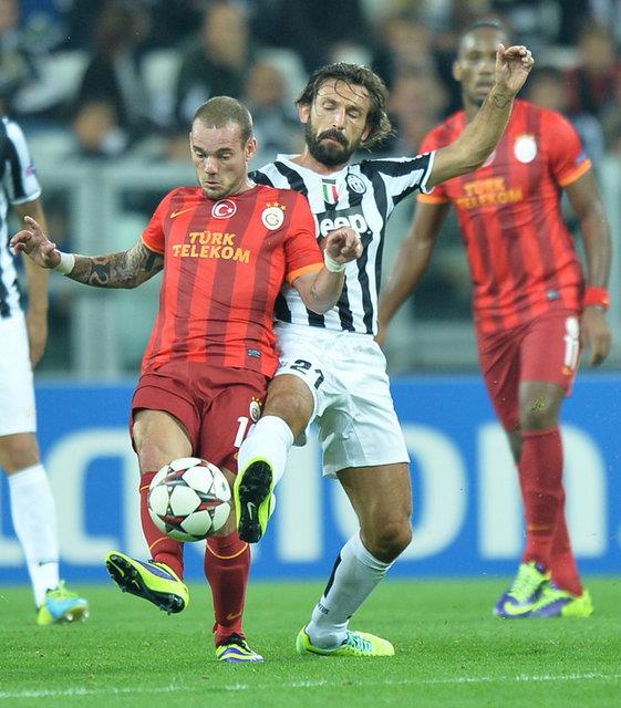 2-2 berabere sonra biten Juventus-Galatasaray man talya basnnda geni yer buldu.