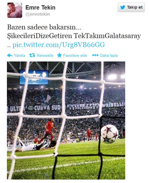 Galatasaray deplasmanda talyan devi Juventus ile 2-2 berabere kald. Matan sonra Twitter'da ma ile ilgili ilgin yorumlar geldi.