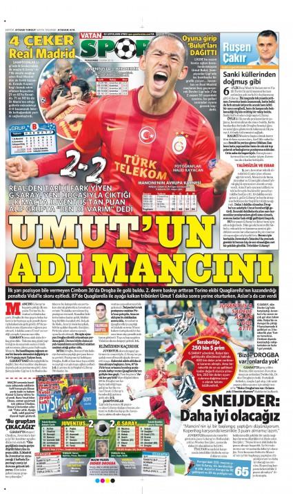 Gazetelerin spor manetleri