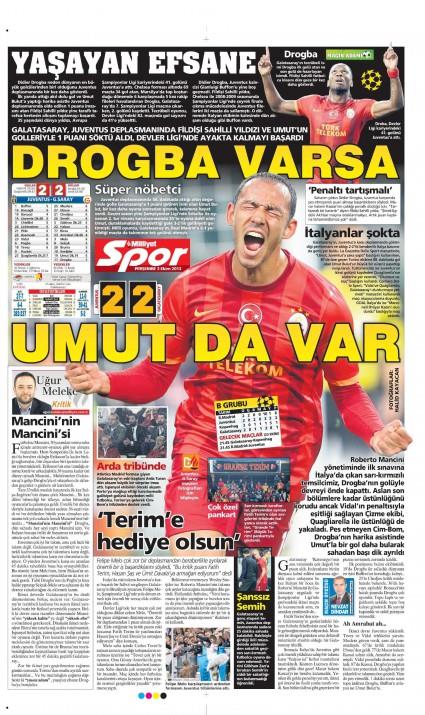 Gazetelerin spor manetleri