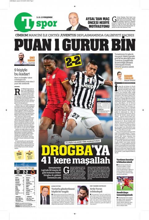 Gazetelerin spor manetleri