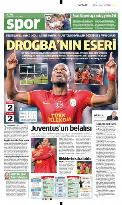 Gazetelerin spor manetleri