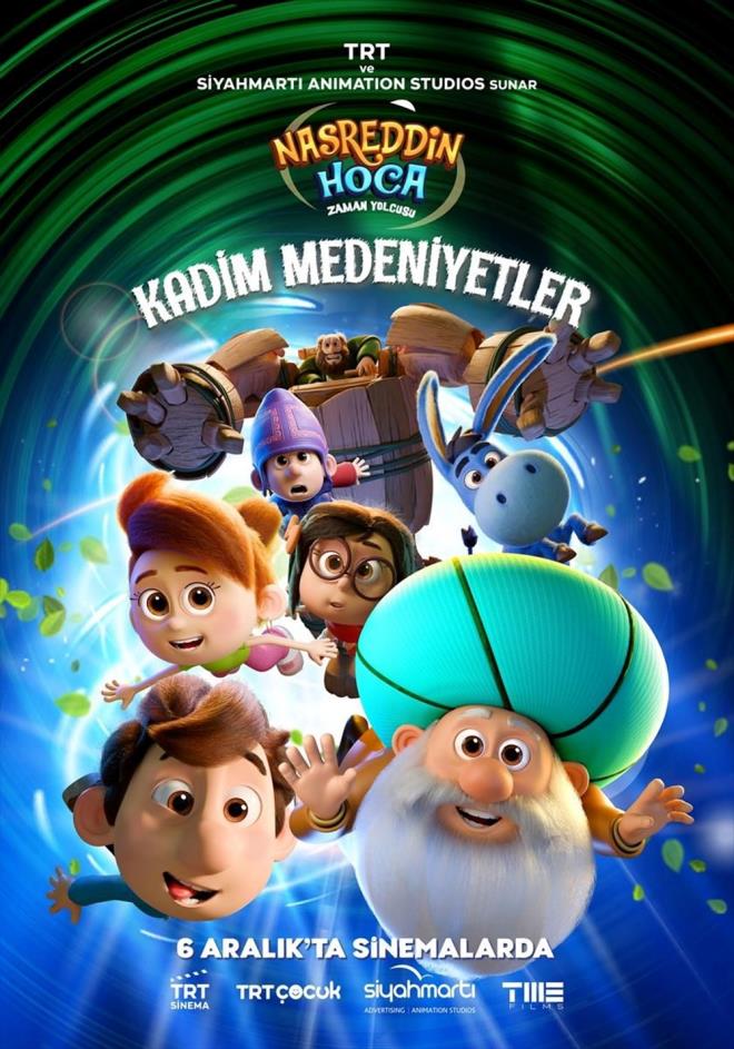 NASREDDN HOCA 3: KADM MEDENYETLER    Haftann animasyon filmlerinden Nasreddin Hoca 3: Kadim Medeniyetler, antik medeniyetlerde zaman yolculuu yapan Nasreddin Hoca ve gen dostlarnn maceralarn konu ediniyor. Gemiin izlerini kefetmek isteyen Nasreddin Hoca ve gen dostlar,   eski bir medeniyetin kalntlarn ziyaret ederken kendilerini srkleyici bir zaman yolculuunda bulurlar. Tarihi medeniyetlere yolculuk yapan Nasreddin Hoca ve gen dostlar, gen Prens Balcan ve amcasnn olu Tarhun arasndaki krallk mcadelesinin iine derler. Onlar, zorlu snavlardan geerek,  Balcan?n doru seimler yapmasn ve adil bir kral olmasn salamak iin abalarlar.