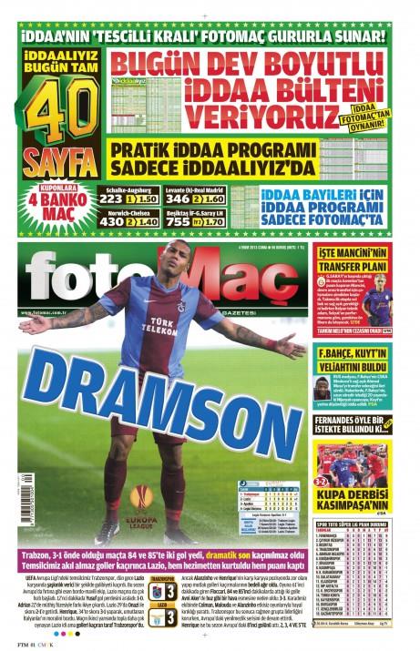 Gazetelerin spor manetleri