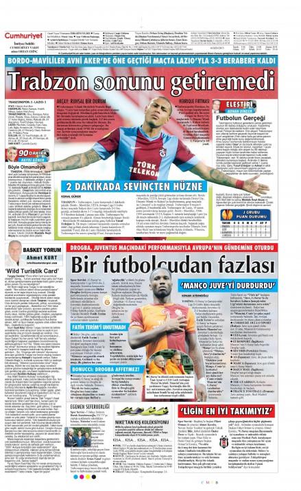 Gazetelerin spor manetleri