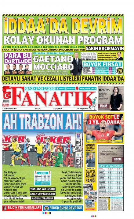 Gazetelerin spor manetleri