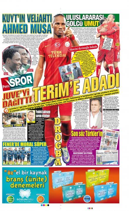 Gazetelerin spor manetleri