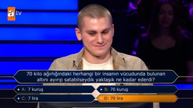 Gen yarmac, eer yant verseydi "D" kkn seeceini syledi.