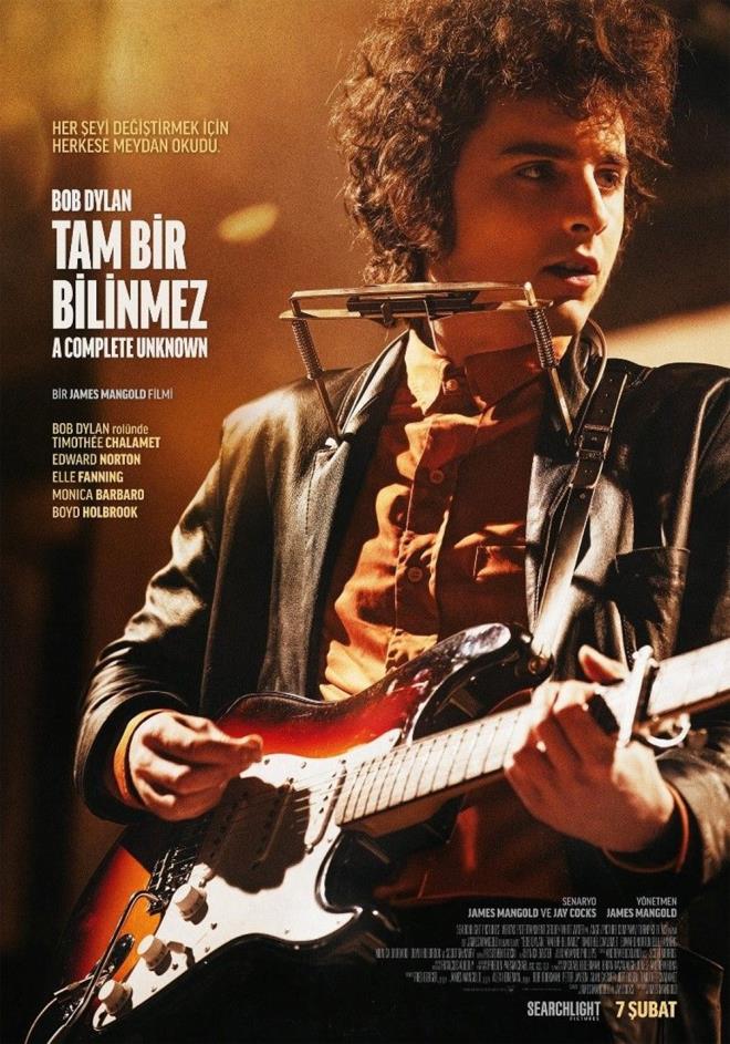 Efsaneleen Amerikal mzisyen Bob Dylan?n biyografik anlats Bob Dylan: Tam Bir Bilinmez (A Complete Unknown), 19 yanda gitaryla birlikte New York'a gelip, hzla ykselerek dnya apnda yank uyandran Bob Dylan?n hikayesini konu ediniyor. 19 yandaki Bob Dylan, gitar ve bagajndaki pek ok yetenekle kendini mzie kaptrr. Zirveye giden kanlmaz yolda gerek dostlarn etrafna toplamaya alr. Bazlar onu sadece mzikal olarak allagelmiin tersine gitmek isteyen bir sekme olarak grrken, dierleri ise onu harika bir sanat olarak grr. Her halkarda, 1965 ylnda Newport Folk Festivali'nde aniden elinde elektro gitarla sahneye ktnda yeni bir dnem balyor gibi grnr